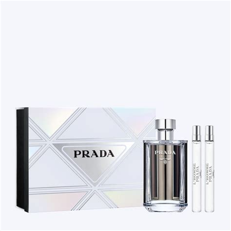 prada 90ml gift set|prada l'homme gift set.